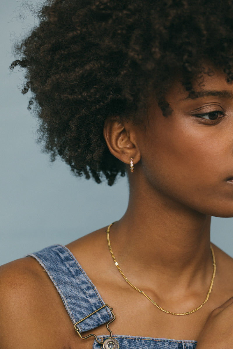 Dot chain necklace (40cm) (pre-order)